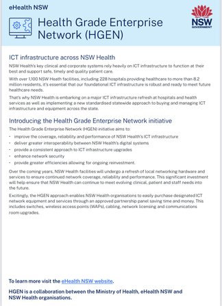 Health Grade Enterprise Network (HGEN)