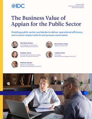 IDC: The Business Value of Appian for the Public Sector