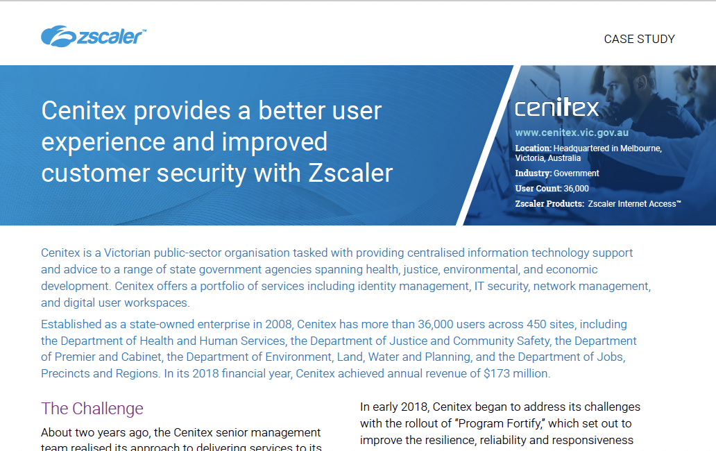 Cenitex Case Study preview