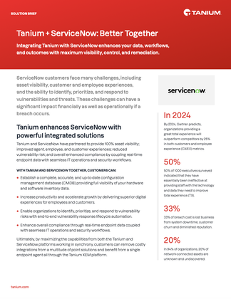 Tanium & ServiceNow Integration