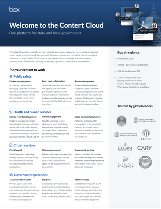 Welcome to the Content Cloud: One platform for state and local government