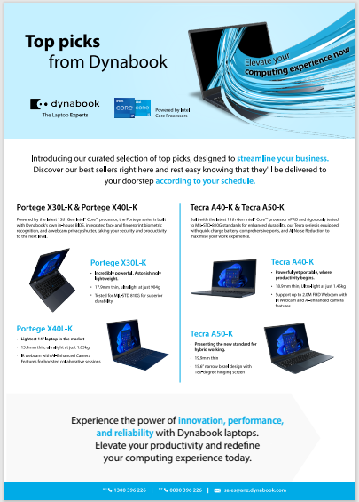 Dynabook the laptop experts preview