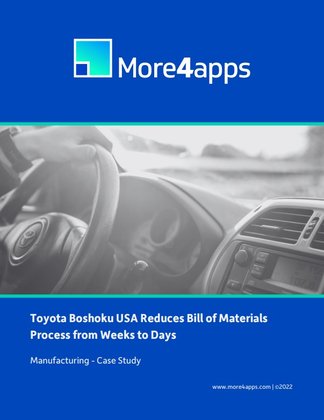 Toyota Boshoku Reduces Bill of Materials Process from Weeks to Days