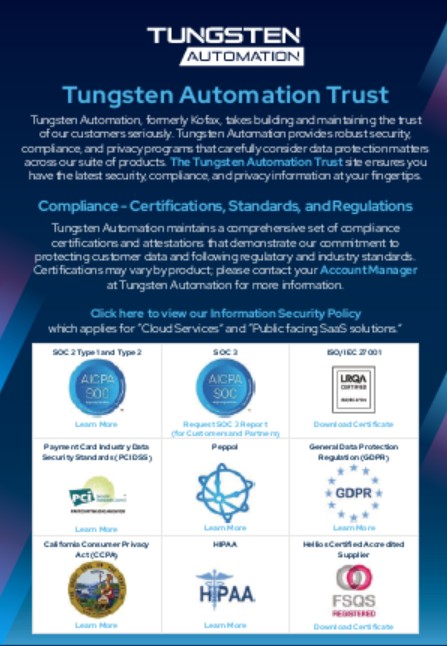 Tungsten Automation Trust preview