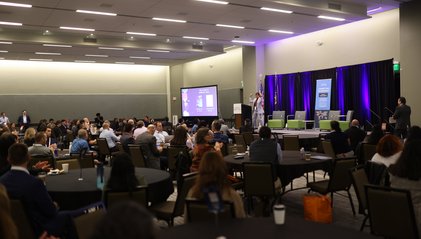 A room full of attendees at the Albany New York event