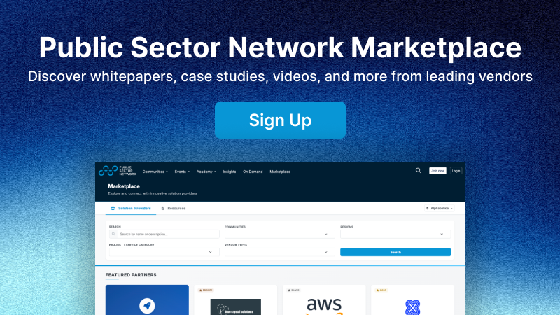 Public Sector Network Marketplace - Discovery whitepapers, case studies, videos, and more from leading vendors