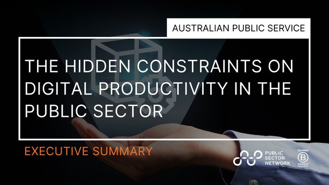 The Hidden Constraints on Digital Productivity in the Public Sector