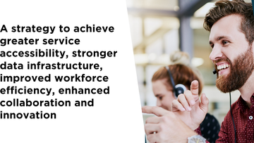 Promotional image for an insight entry called Case Study: Accelerating Digital Capability and CX in Government Services - Driving Innovation, Trust, and Efficiency