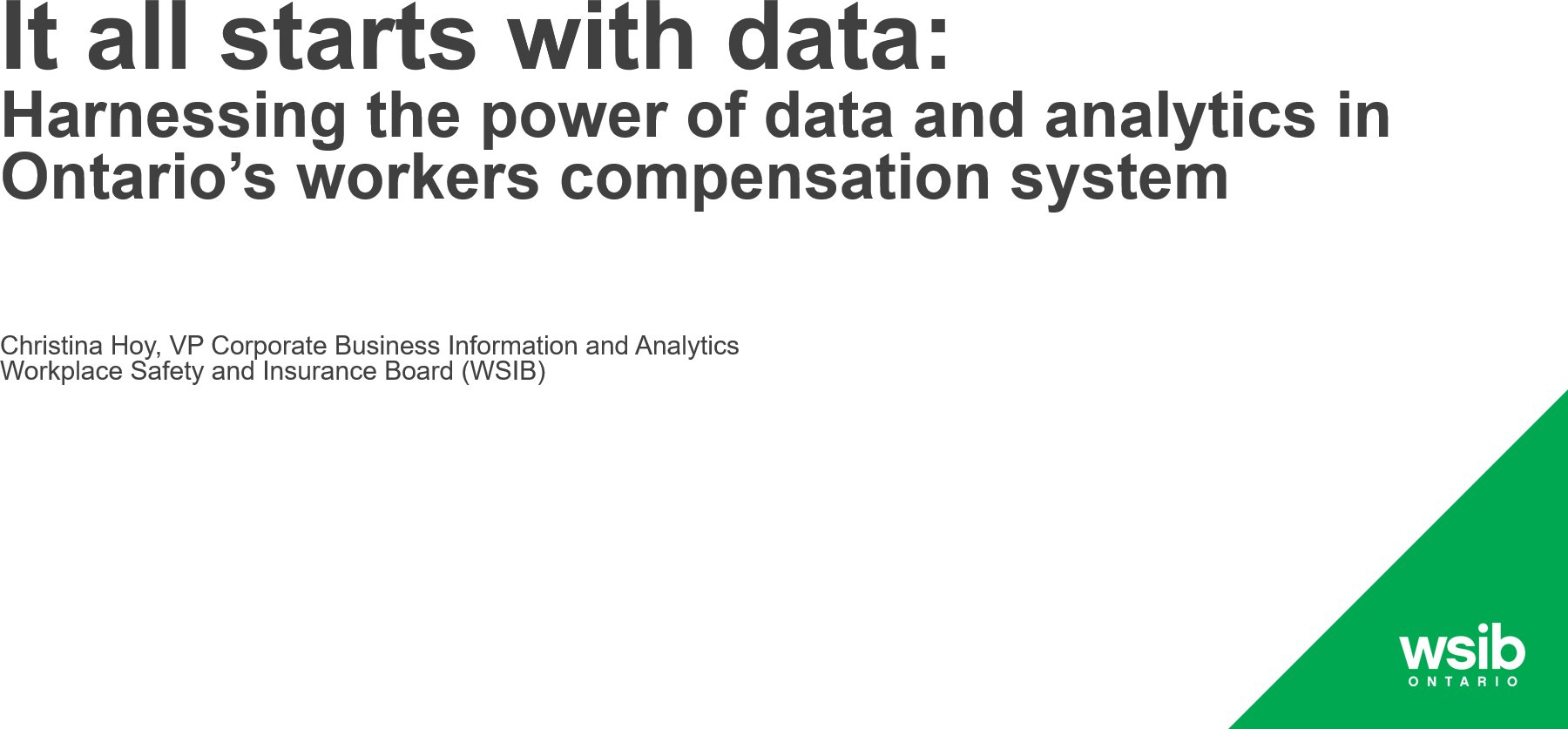 Case Study: Creating an Enterprise Data Strategy
