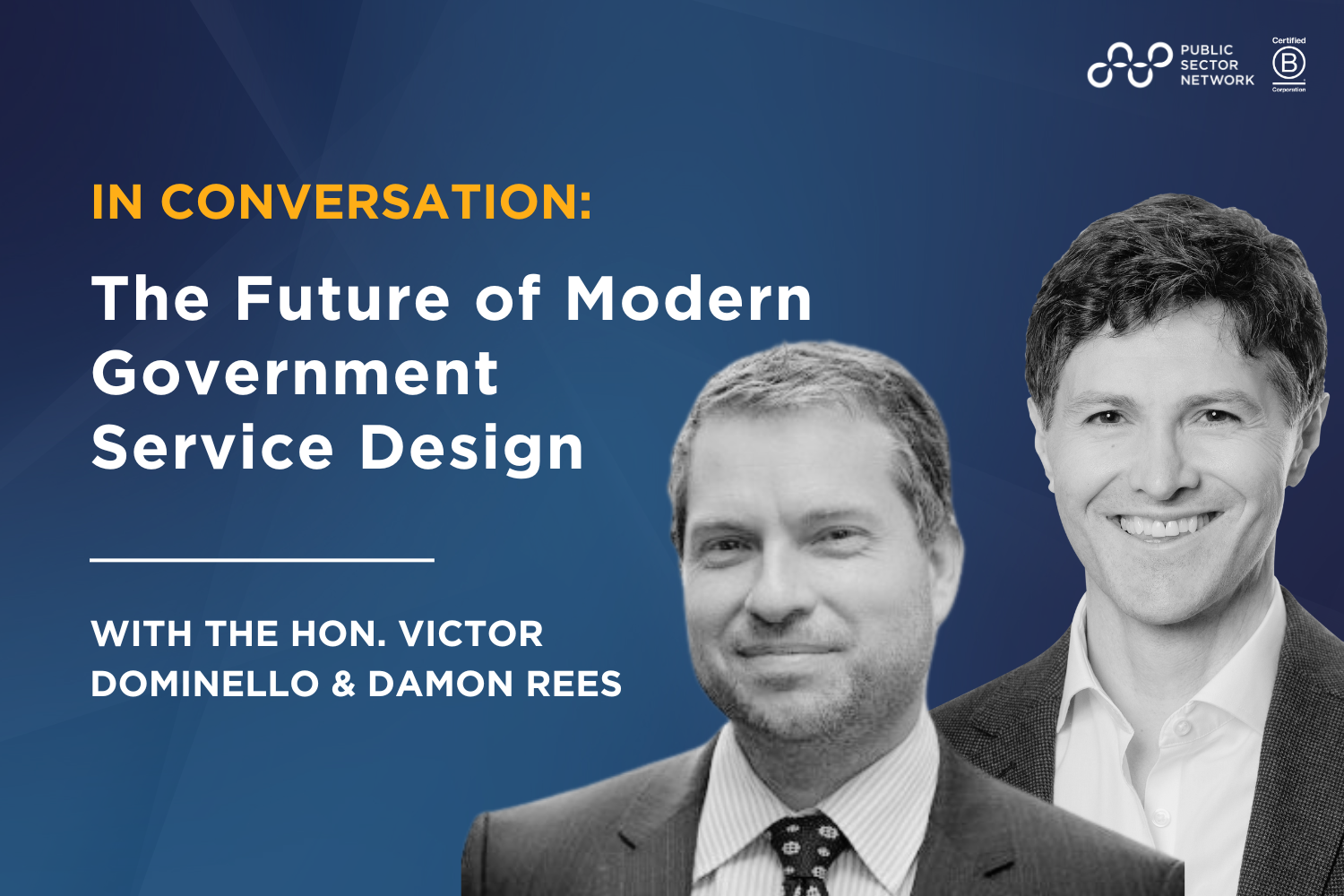 Discussing the Future of Modern Government Service Design with the Hon Victor Dominello and Damon Rees