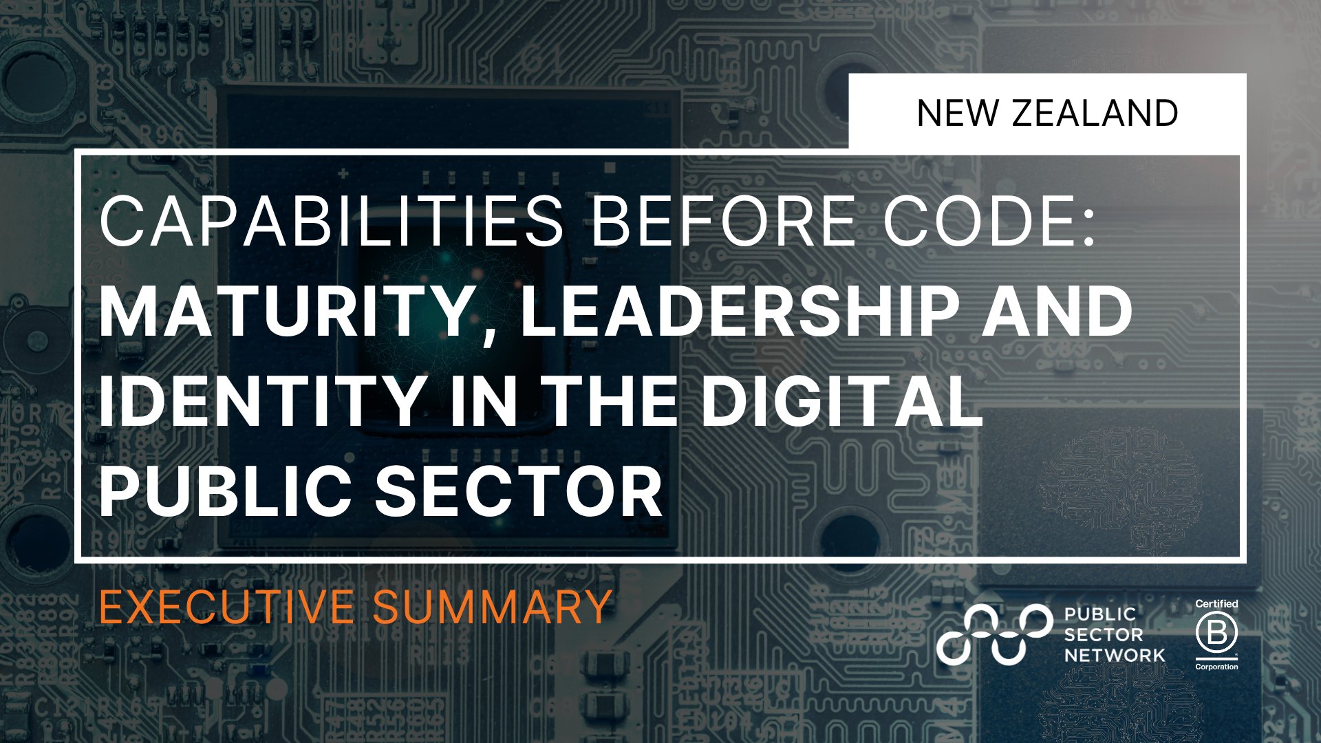 CAPABILITIES BEFORE CODE: MATURITY, LEADERSHIP AND IDENTITY IN THE DIGITAL PUBLIC SECTOR