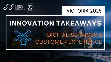Promotional image for an insight entry called Innovate Victoria 2025 Key Takeaways: Digital Services and Customer Experience