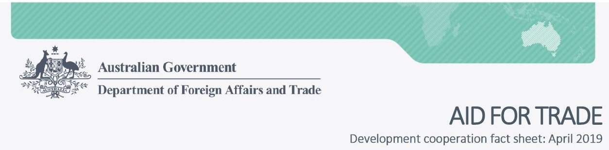 Aid for Trade: Development Cooperation Fact Sheet April 2019