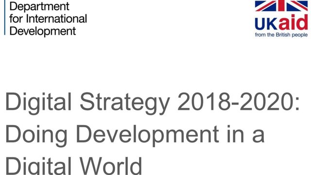 Digital Strategy 2018-2020: Doing Development in a Digital World