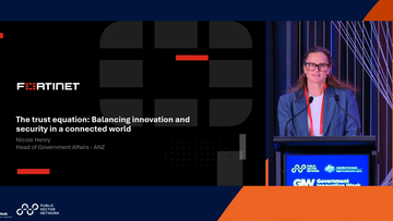 Promotional image for an insight entry called GIW Federal 2025: The trust equation: Balancing innovation and security in a connected world with Nicole Henry