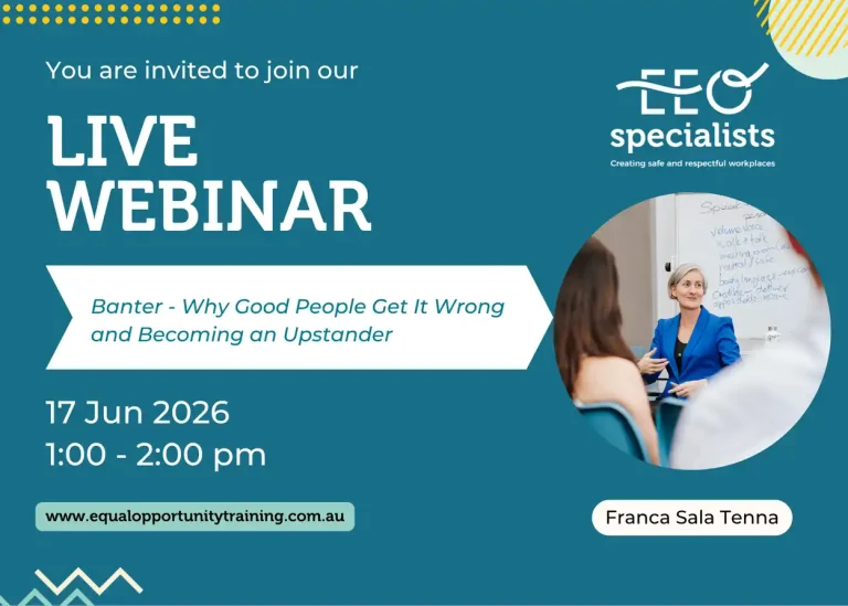 Webinar- Banter, Why Good People Get It Wrong, and Becoming an Upstander