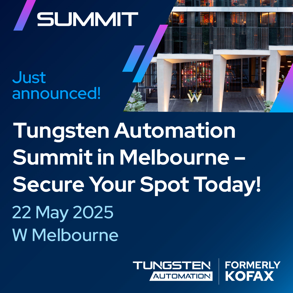 Tungsten Automation Summit Melbourne