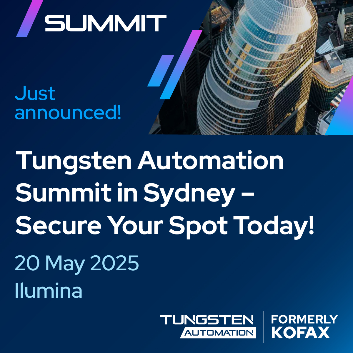 Tungsten Automation Summit Sydney