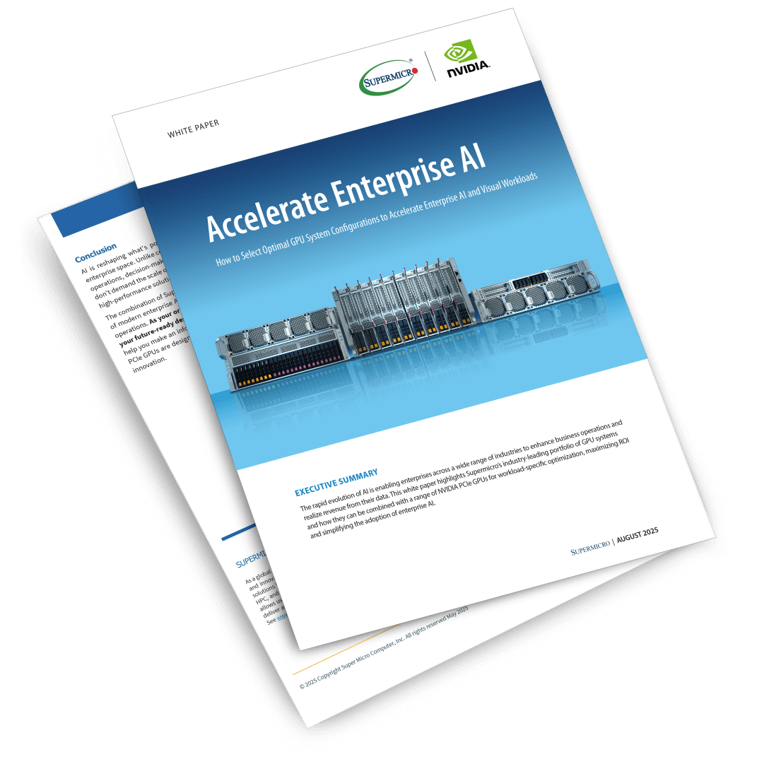 Accelerate Enterprise AI - Selecting Optimal GPU System Configurations to Accelerate AI and Visual Workloads preview