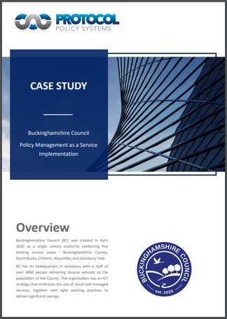 Buckinghamshire Council - Policy Management as a Service Implementation