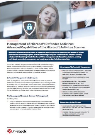 DriveLock Defender Management