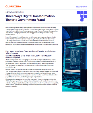 Three Ways Digital Transformation Thwarts Government Fraud