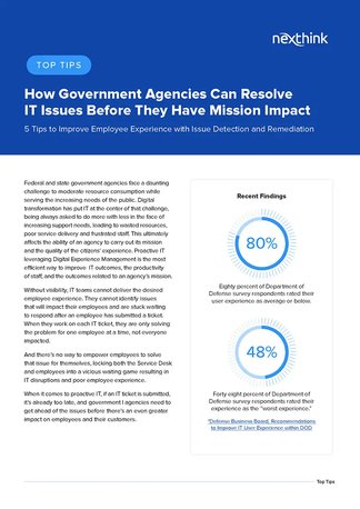 How Government Agencies Can Resolve  IT Issues Before They Have Mission Impact