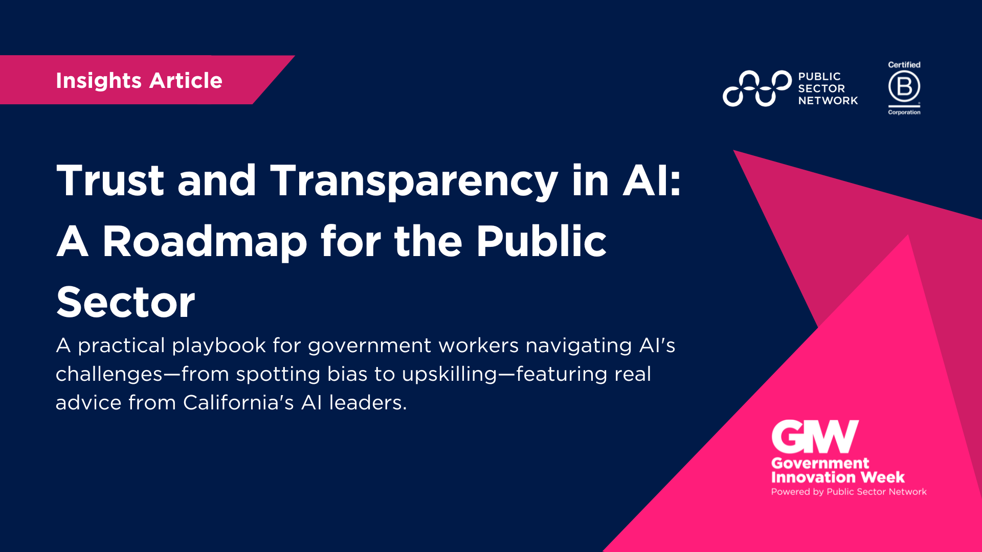 Trust and Transparency in AI: A Roadmap for the Public Sector