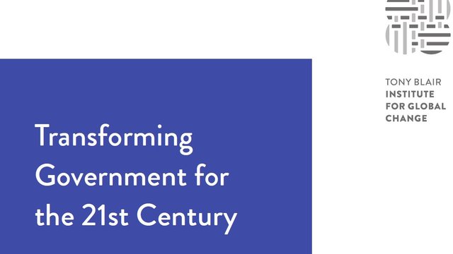 Transforming Government for the 21st Century