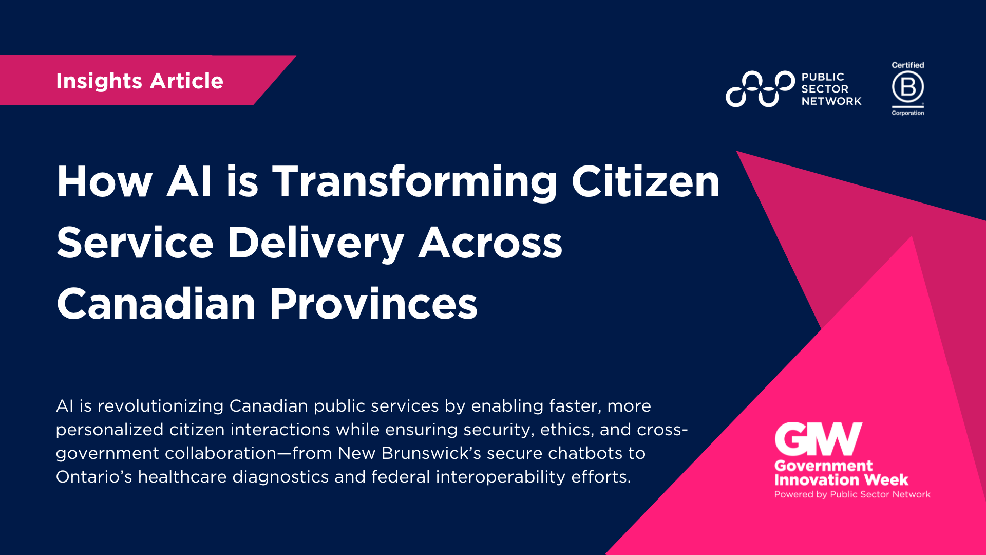 How AI is Transforming Citizen Service Delivery Across Canadian Provinces