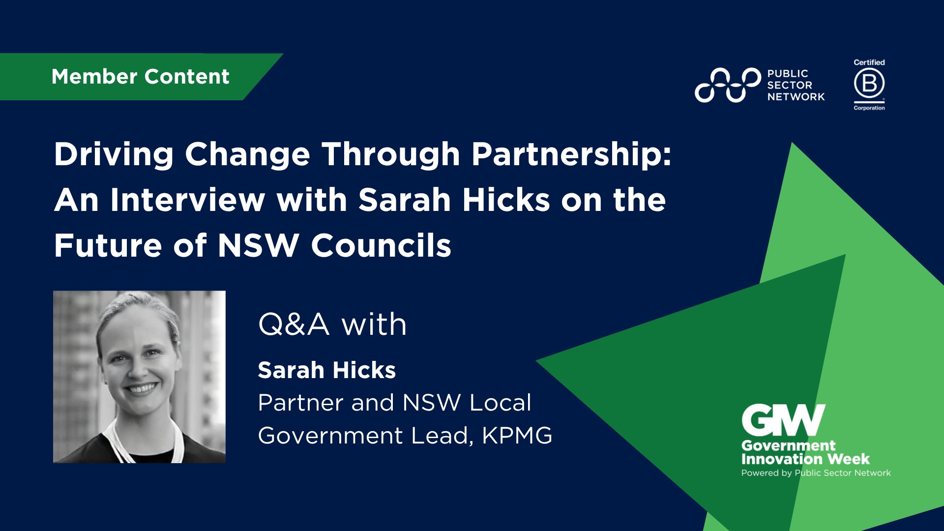 Driving Change Through Partnership: An Interview with Sarah Hicks on the Future of NSW Councils