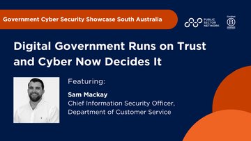 Promotional image for an insight entry called Digital Government Runs On Trust, And Cyber Now Decides It