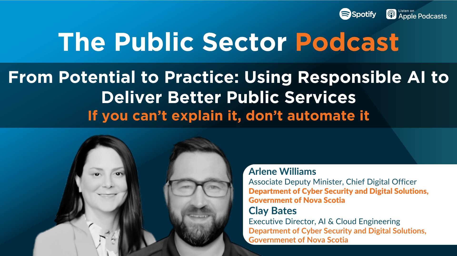The Public Sector Podcast: From Potential to Practice: Using Responsible AI to Deliver Better Public Services