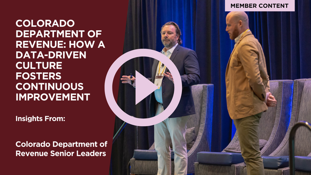Colorado Department of Revenue: How A Data-Driven Culture Fosters Continuous Improvement