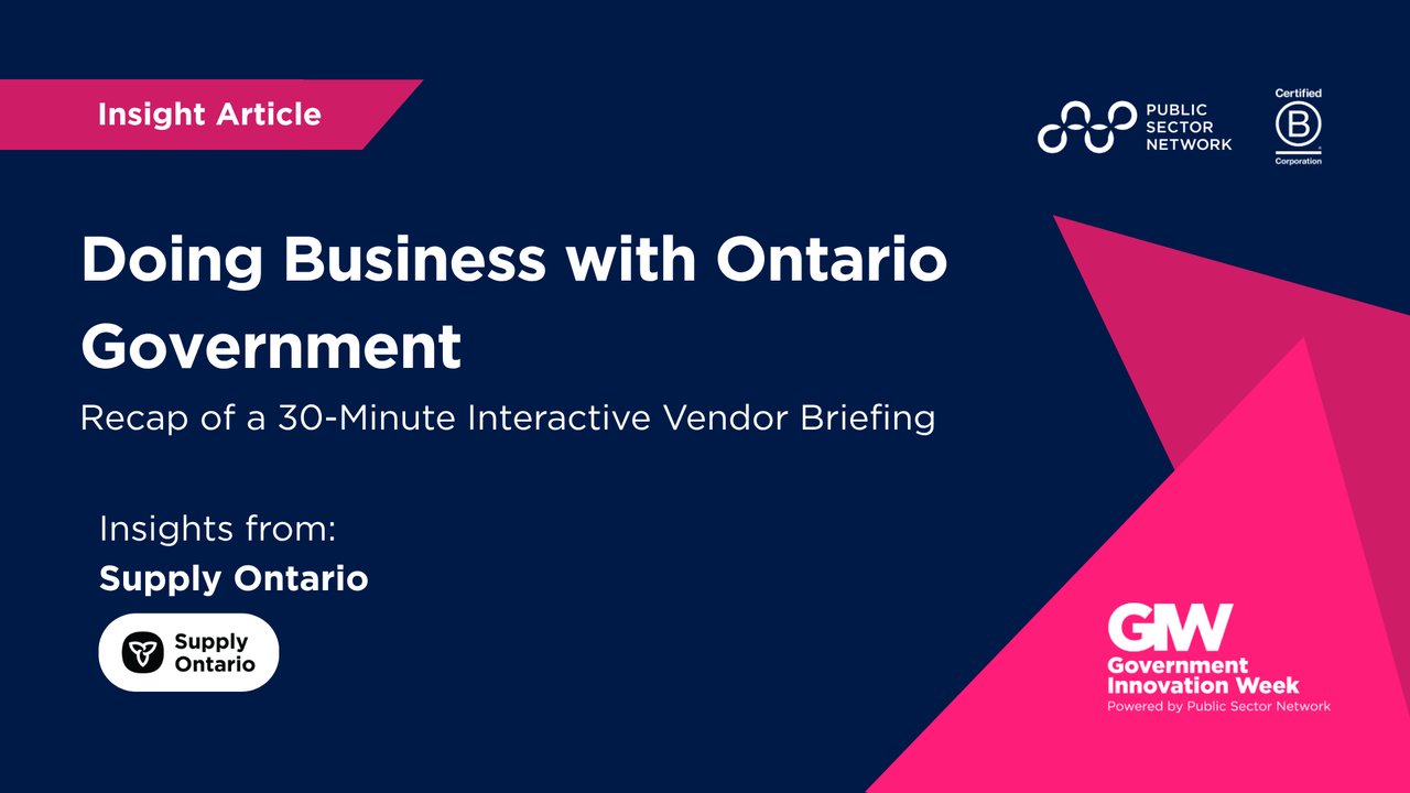 Doing Business with Ontario Government