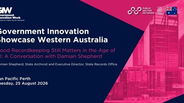 Promotional image for an insight entry called Good Recordkeeping Still Matters in the Age of AI: A Conversation with Damian Shepherd