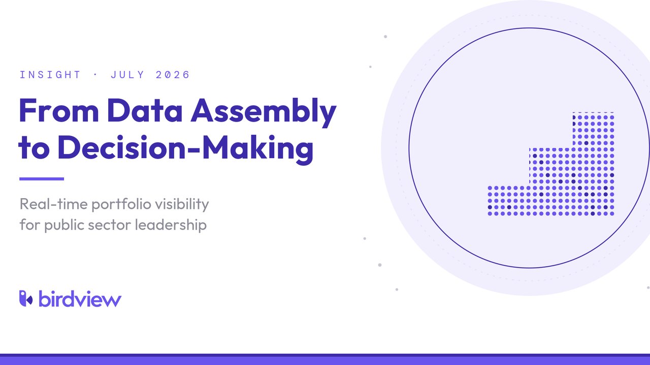 From Data Assembly to Decision-Making: Giving Public Sector Leadership Real-Time Portfolio Visibility