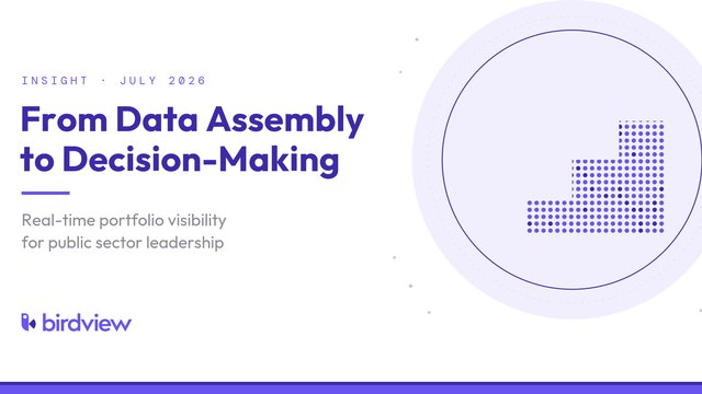 From Data Assembly to Decision-Making: Giving Public Sector Leadership Real-Time Portfolio Visibility