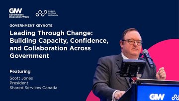 Promotional image for an insight entry called Leading Through Change: Building Capacity, Confidence, and Collaboration Across Government