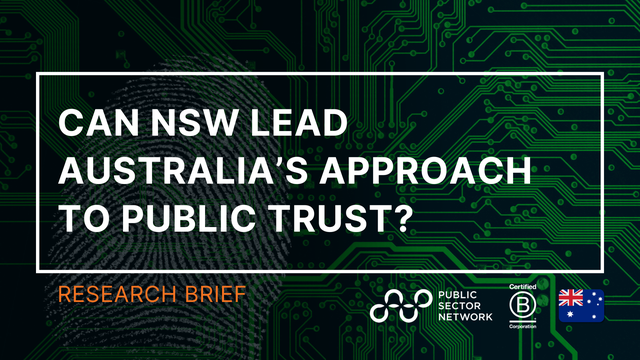 Trusting the Digital Front Door: Can NSW Lead Australia's Approach to Public Trust?