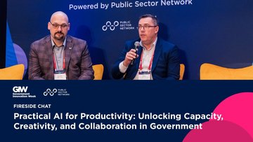 Promotional image for an insight entry called Practical AI for Productivity: Unlocking Capacity, Creativity, and Collaboration in Government