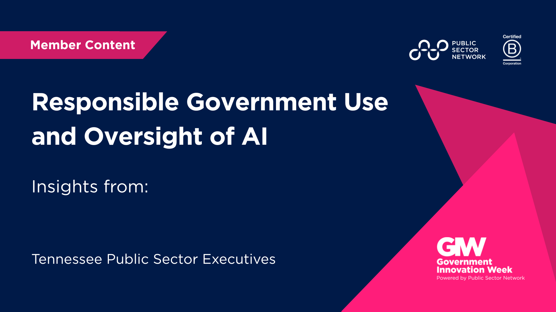 Responsible Government Use and Oversight of AI: Key Takeaways from Tennessee Leaders