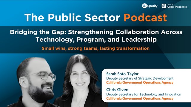 The Public Sector Podcast: Bridging the Gap - Strengthening Collaboration Across Technology, Program, and Leadership