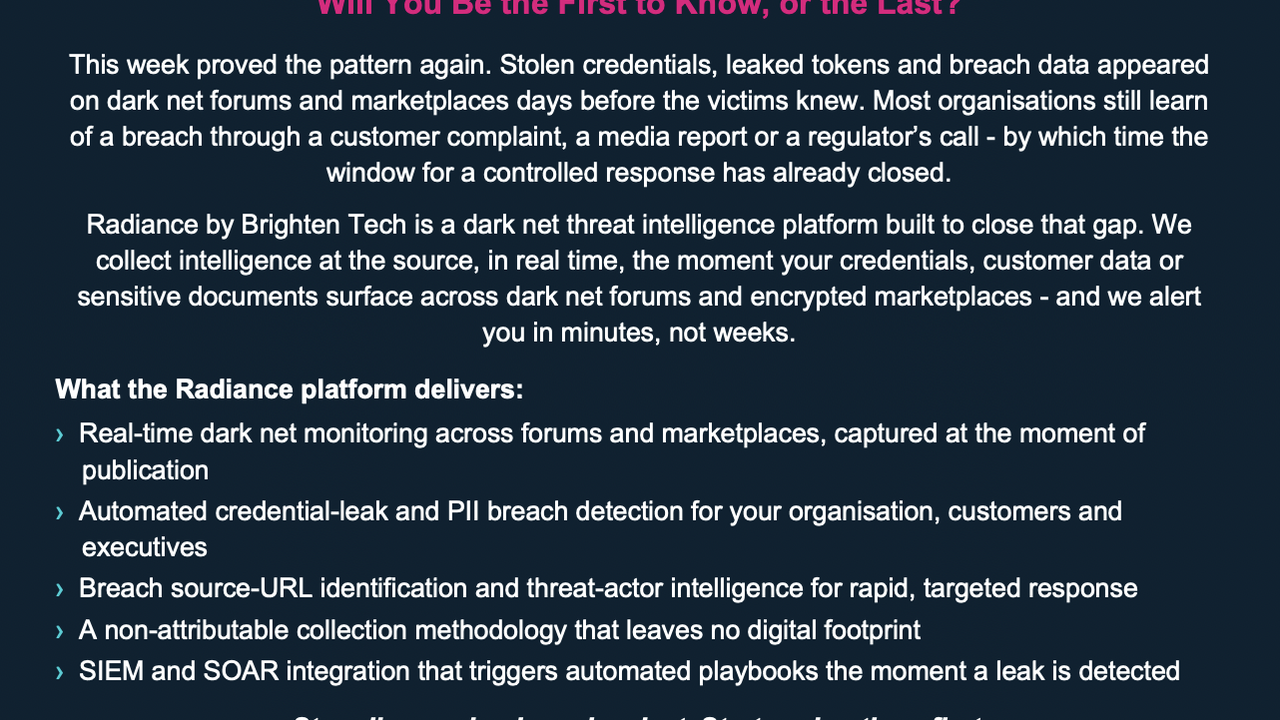 Weekly Cyber Intelligence for Leaders