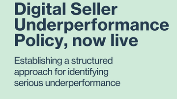 Promotional image for an insight entry called New Digital Seller Underperformance Policy raises the bar for Federal digital delivery