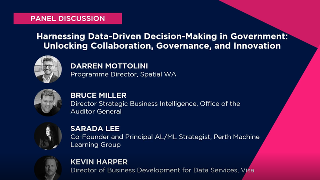 GIW WA: Panel: Harnessing Data-Driven Decision-Making in Government: Unlocking Collaboration, Governance, and Innovation