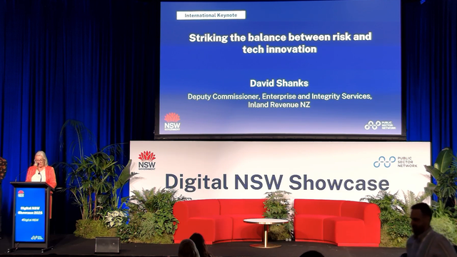 Digital NSW 2025: International keynote: Striking the balance between risk and tech innovation by David Shanks
