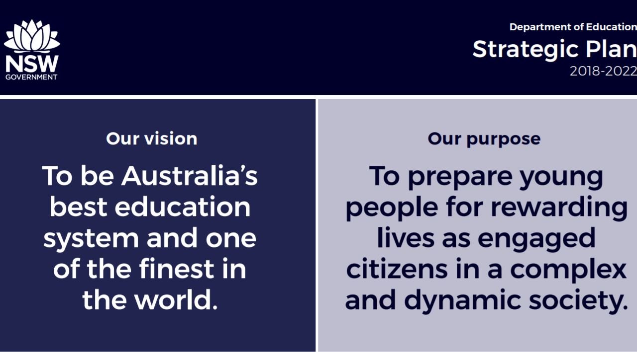 NSW Department of Education Strategic Plan 2018-2022