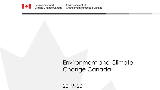 Environment and Climate Change Canada 2019-2020: Departmental Plan