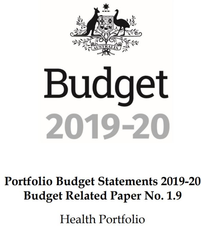 Australia Health Portfolio Budget Statements 2019-20